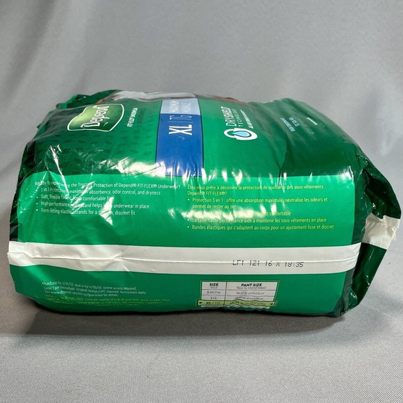 Depend FIT-FLEX Incontinence Underwear for Men Size XL Maximum Grey 15 Count - Picture 2 of 4